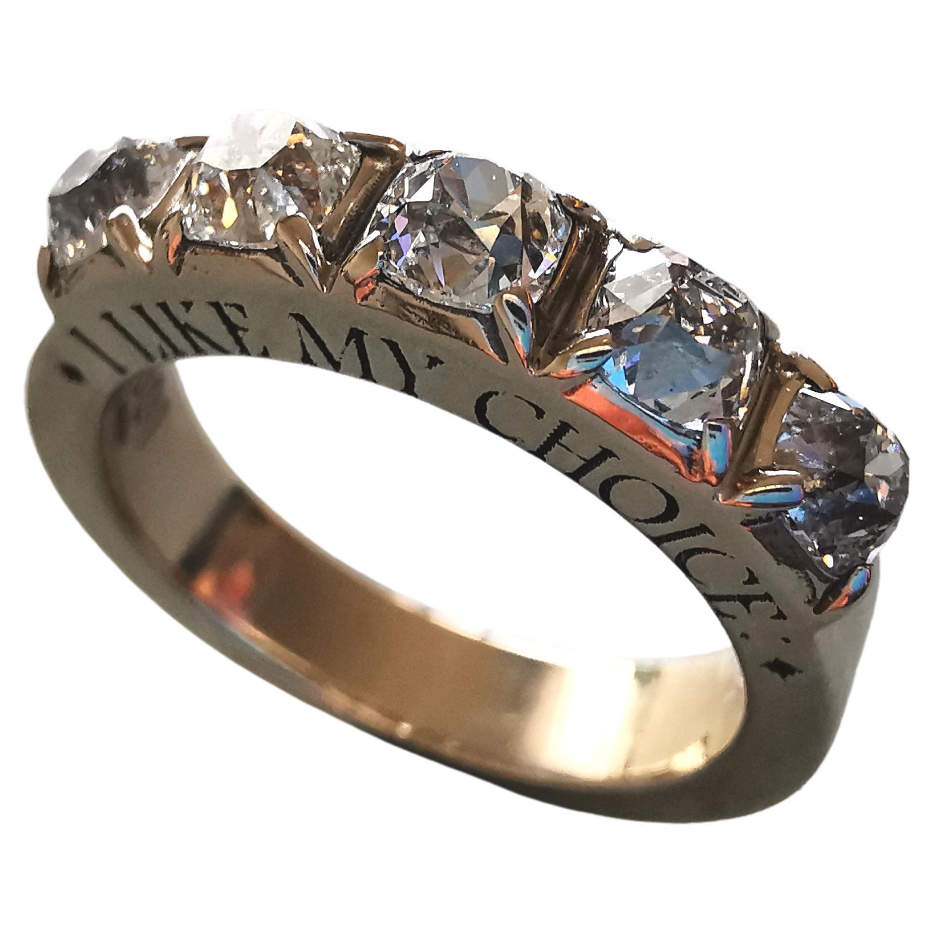 Im Angebot: Signatur Old Mine Diamantband ()