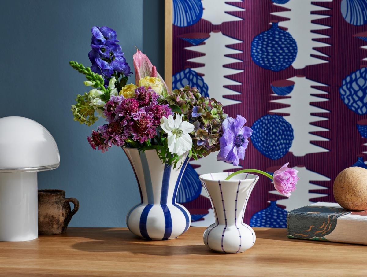 Stoneware Signature Vase, Purple For Sale