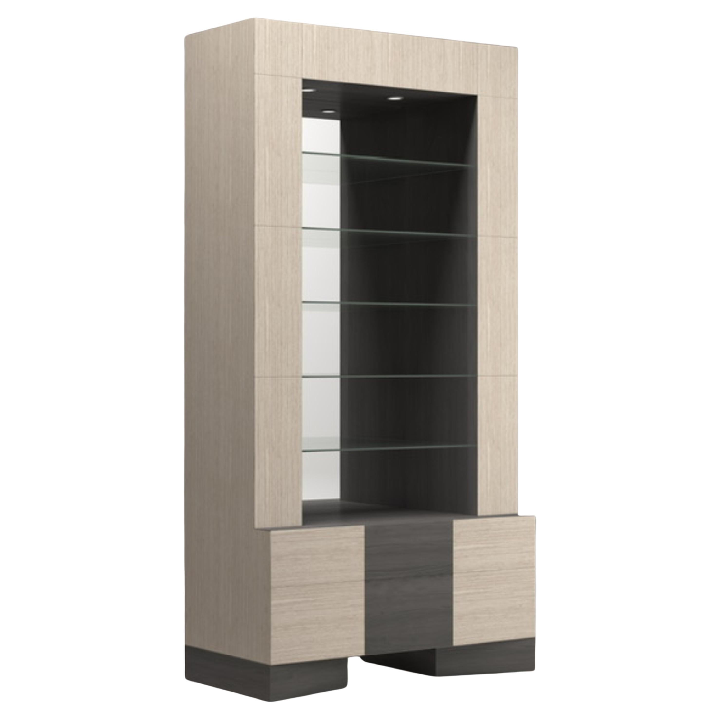 Firma in legno e vetro " Portal " Cabinet Parisii Collection in vendita