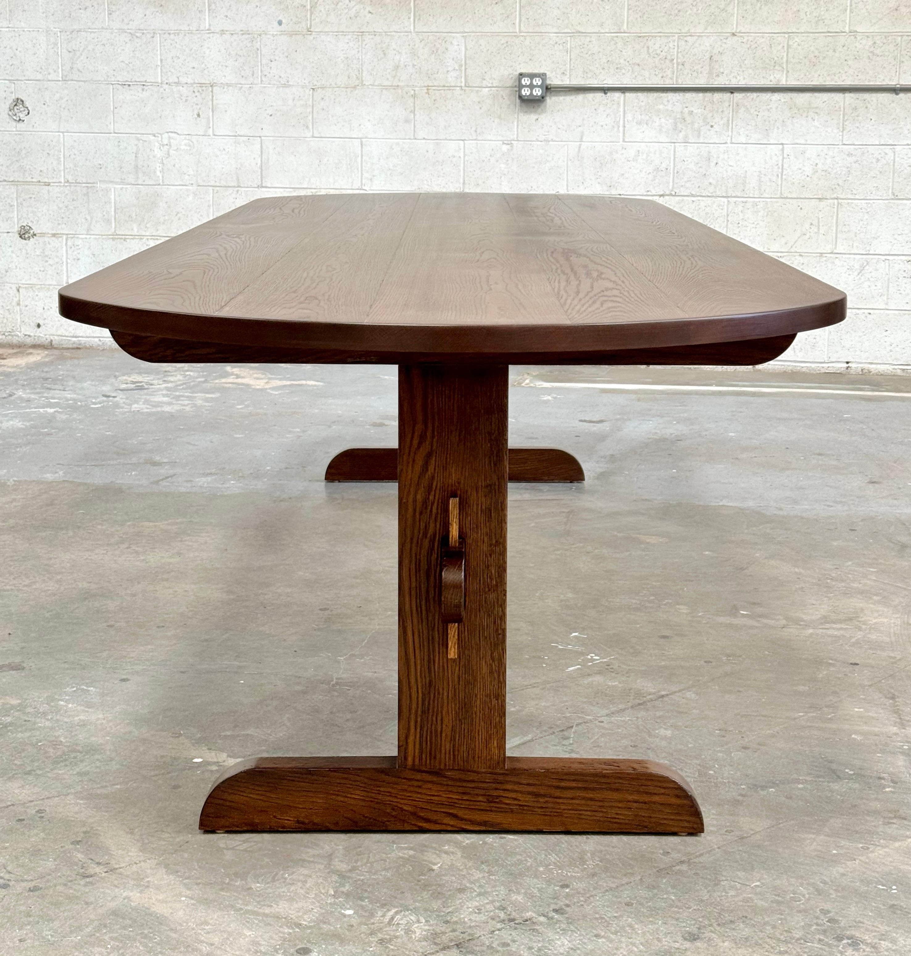 American Signe Dining Table made from Walnut, by Petersen Antiques For Sale