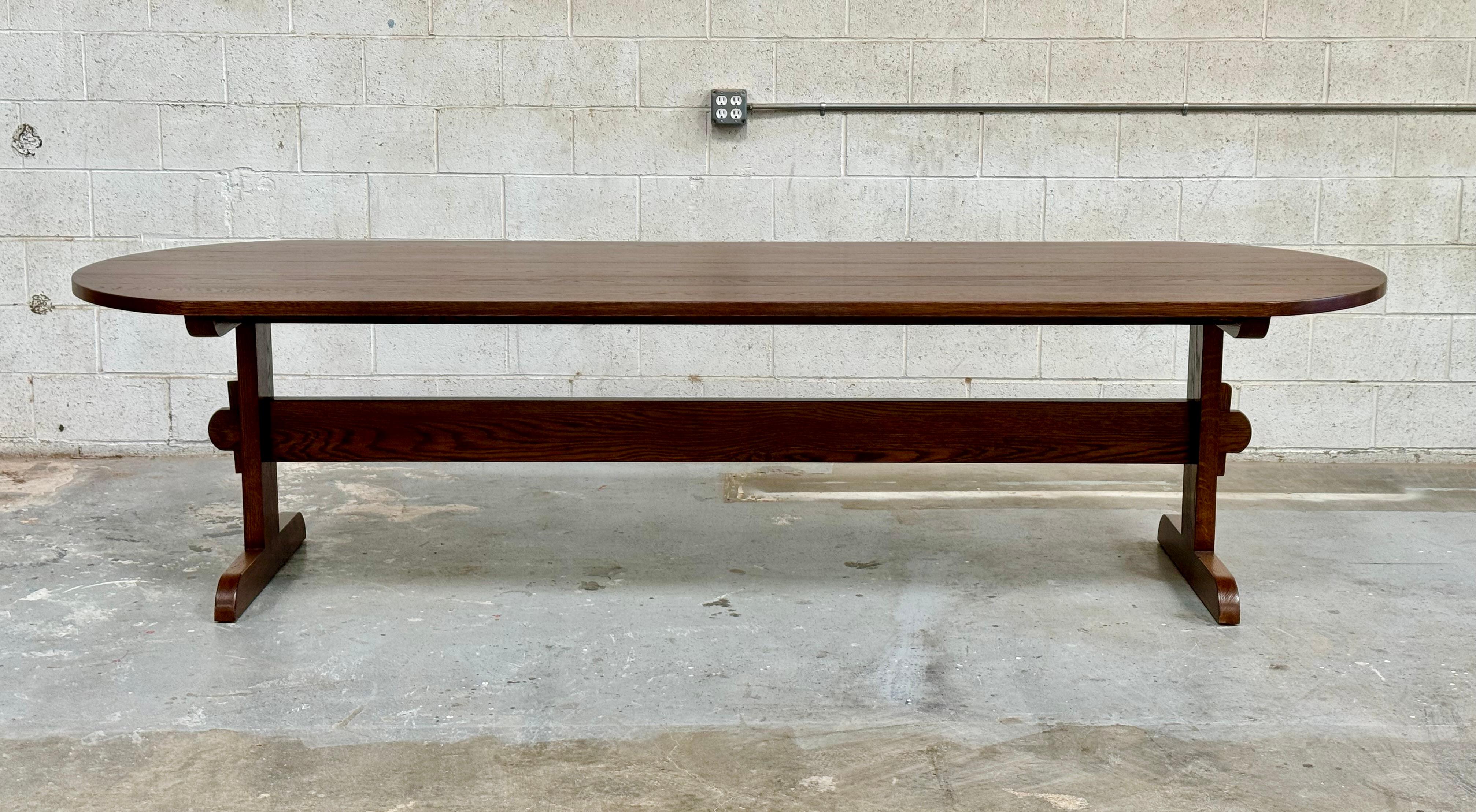 Signe Dining Table made from Walnut, by Petersen Antiques In New Condition For Sale In Los Angeles, CA