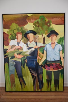 Signe Grushovenko Monumental Harvest Original Oil Painting