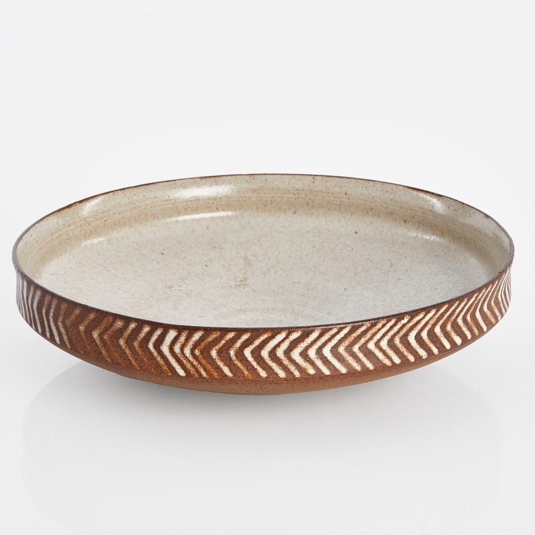 Scandinavian Modern Signe Persson-Melin Stoneware Bowl, 1960s, Sweden For Sale