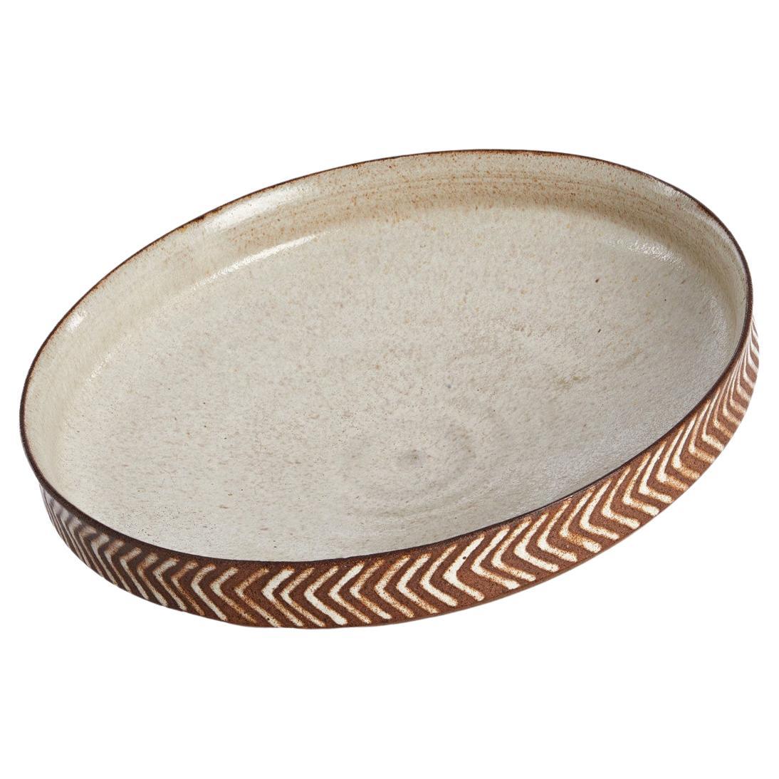 Signe Persson-Melin Stoneware Bowl, 1960s, Sweden