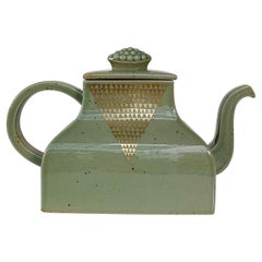Signe Persson Melin Teapot Chinese Model Stoneware Rörstrand, Sweden, 1980s
