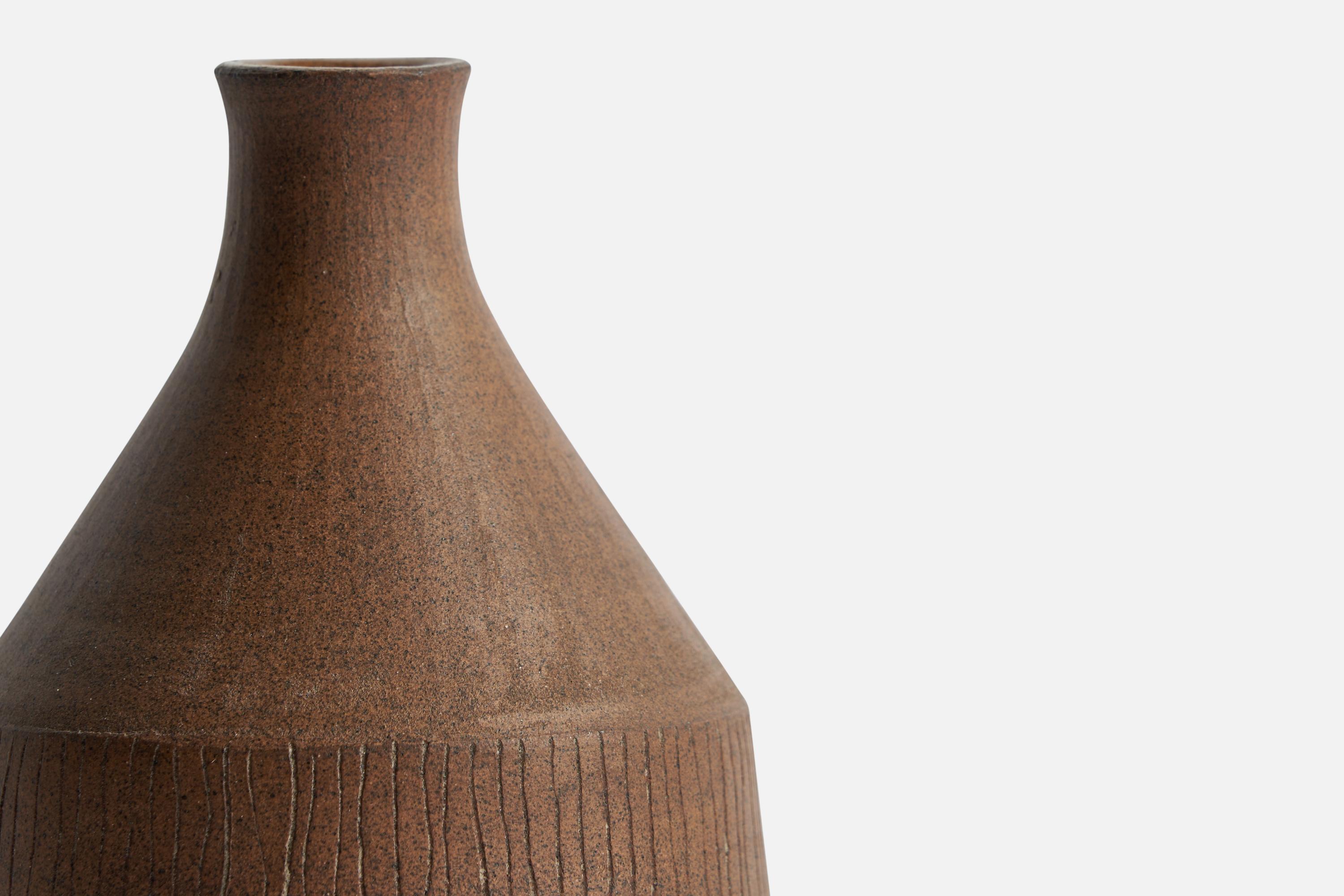 Swedish Signe Persson-Melin, Vase, Ceramic, Sweden, 1954 For Sale