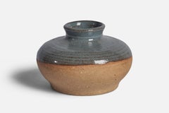 Signe Persson-Melin, Vase, Steingut, Schweden, 1960er Jahre