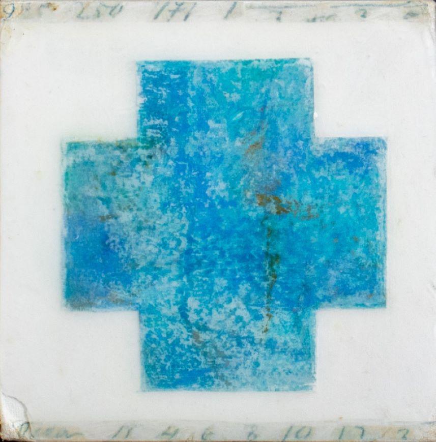 Signed 12 Part Encaustic on Canvas Series, 2005 For Sale 5