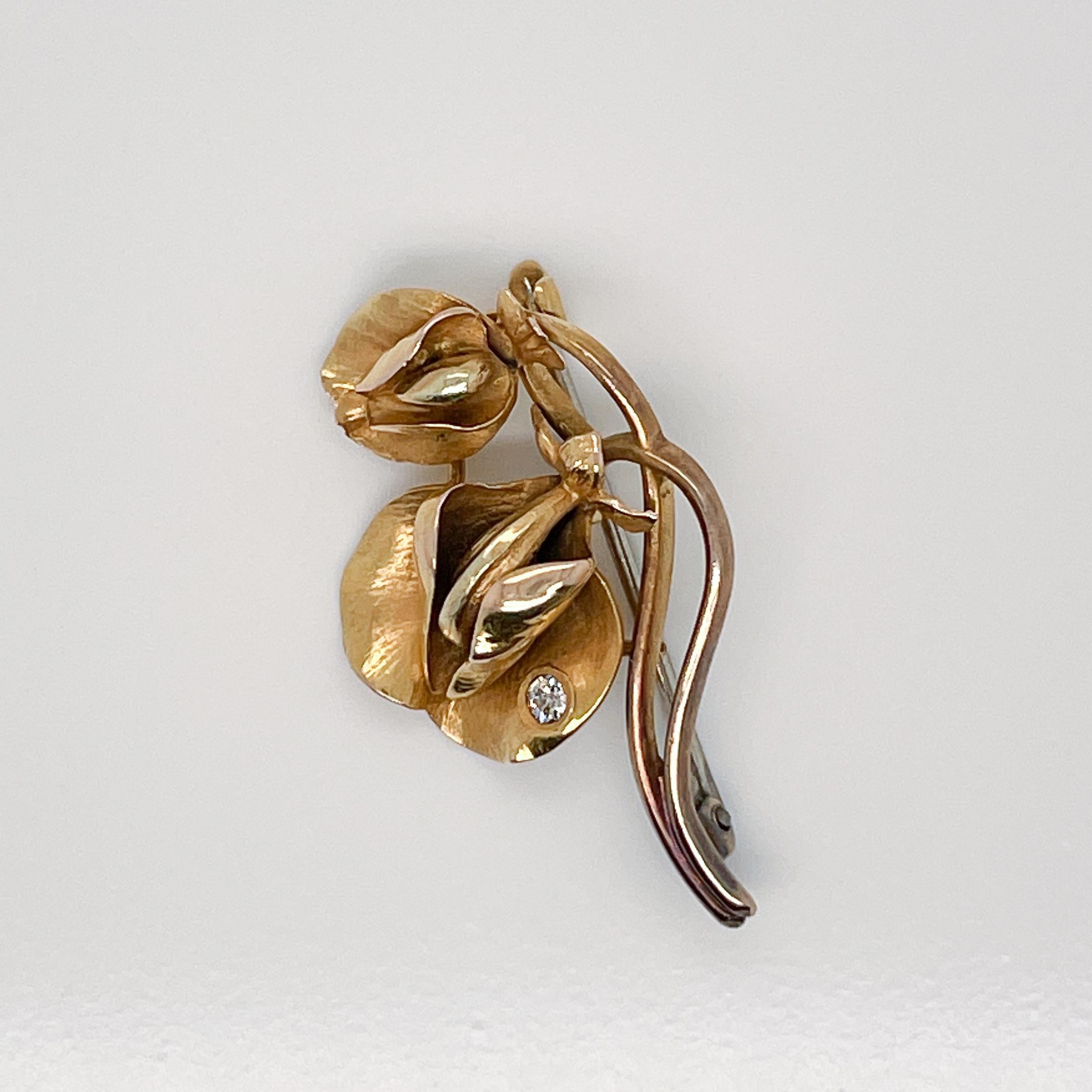 14k gold brooches and pins