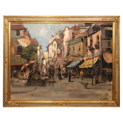 Signed 1950s European Street Scene