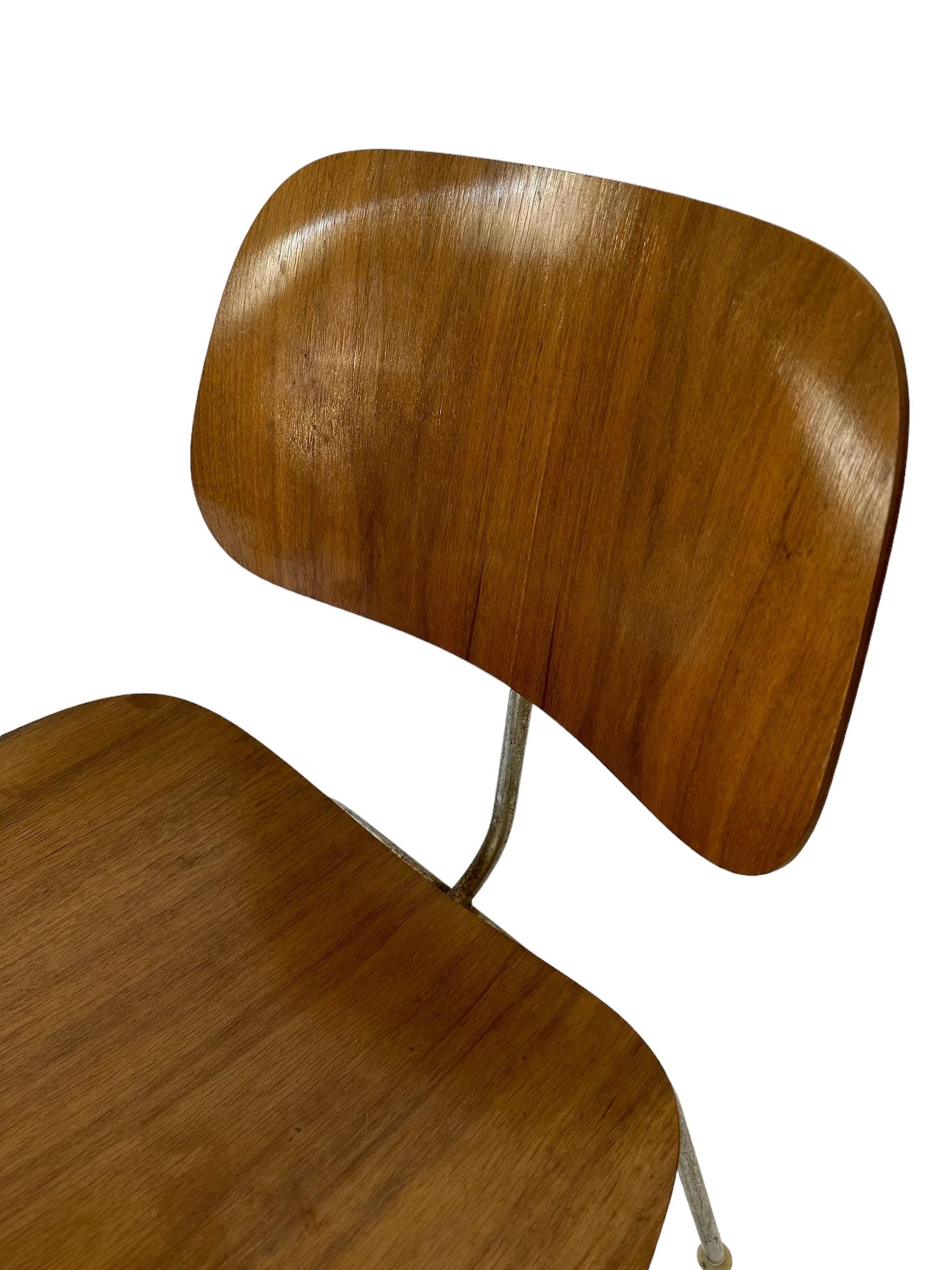 American Signed 1950s Herman Miller Eames DCM Dining Chair in Ash For Sale