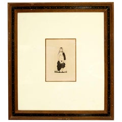 Signed 1971 Picasso Etching "La Cestine" Titled "Maja a la Robe Dechiree"