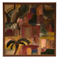 Signed 1980’s Colorful Impasto Painting