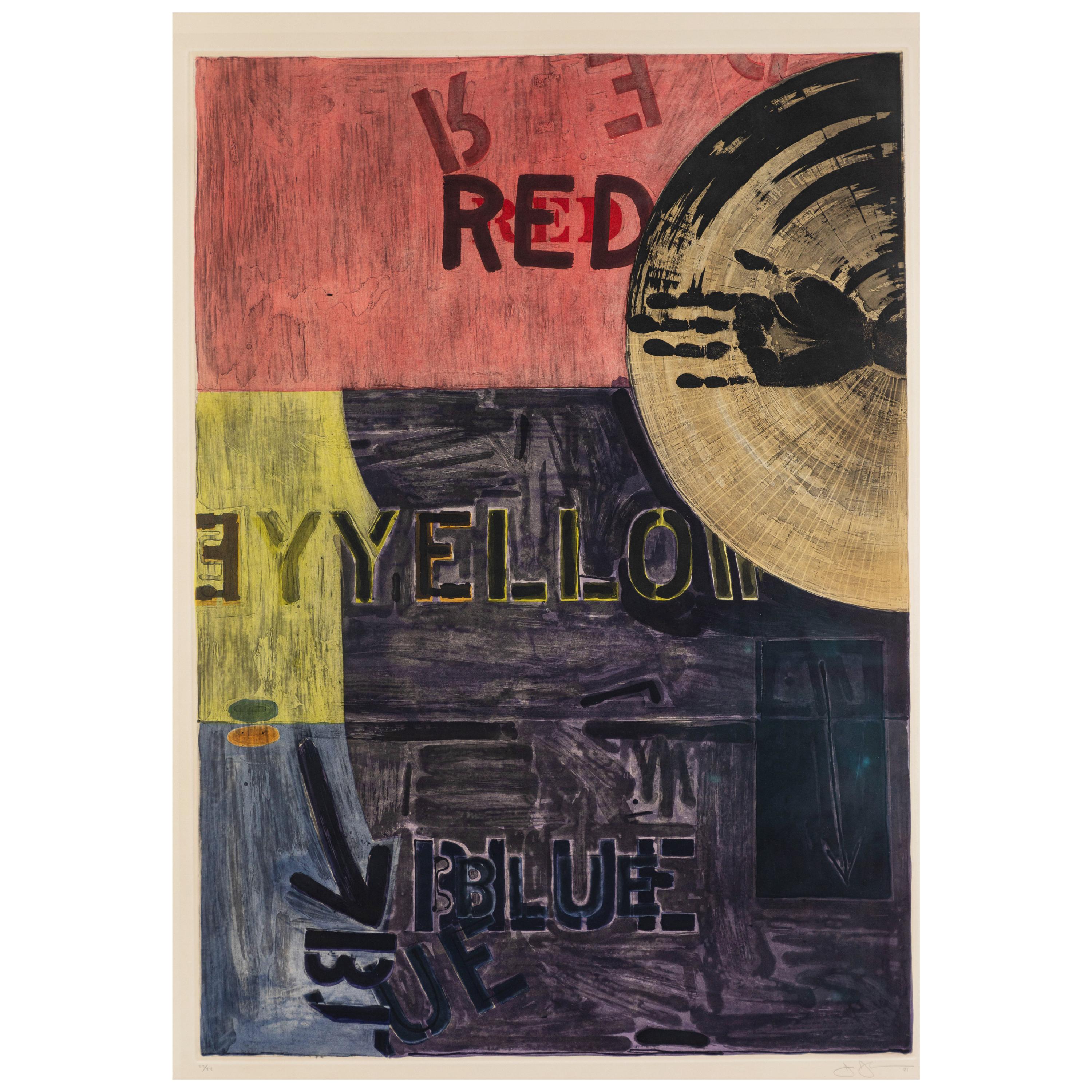 Firmado, 1981, Aguatinta de Jasper Johns