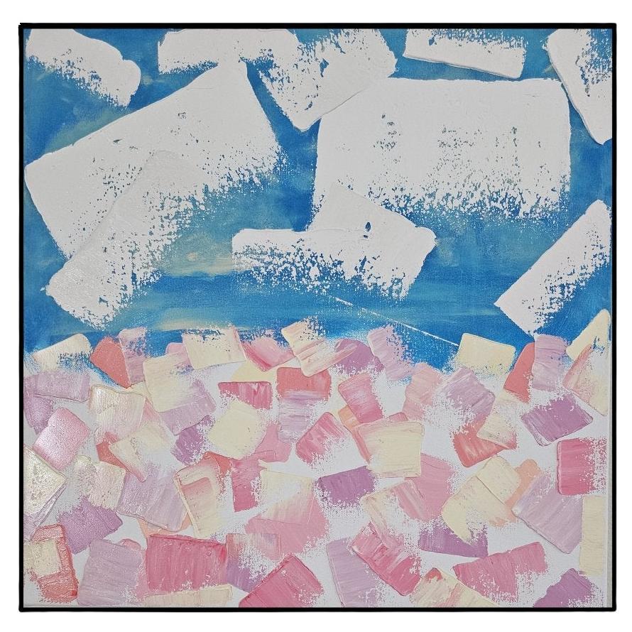 Signed 24" x 24" x 1.75" Landscape Painting, Original Art, Oil Painting For Sale