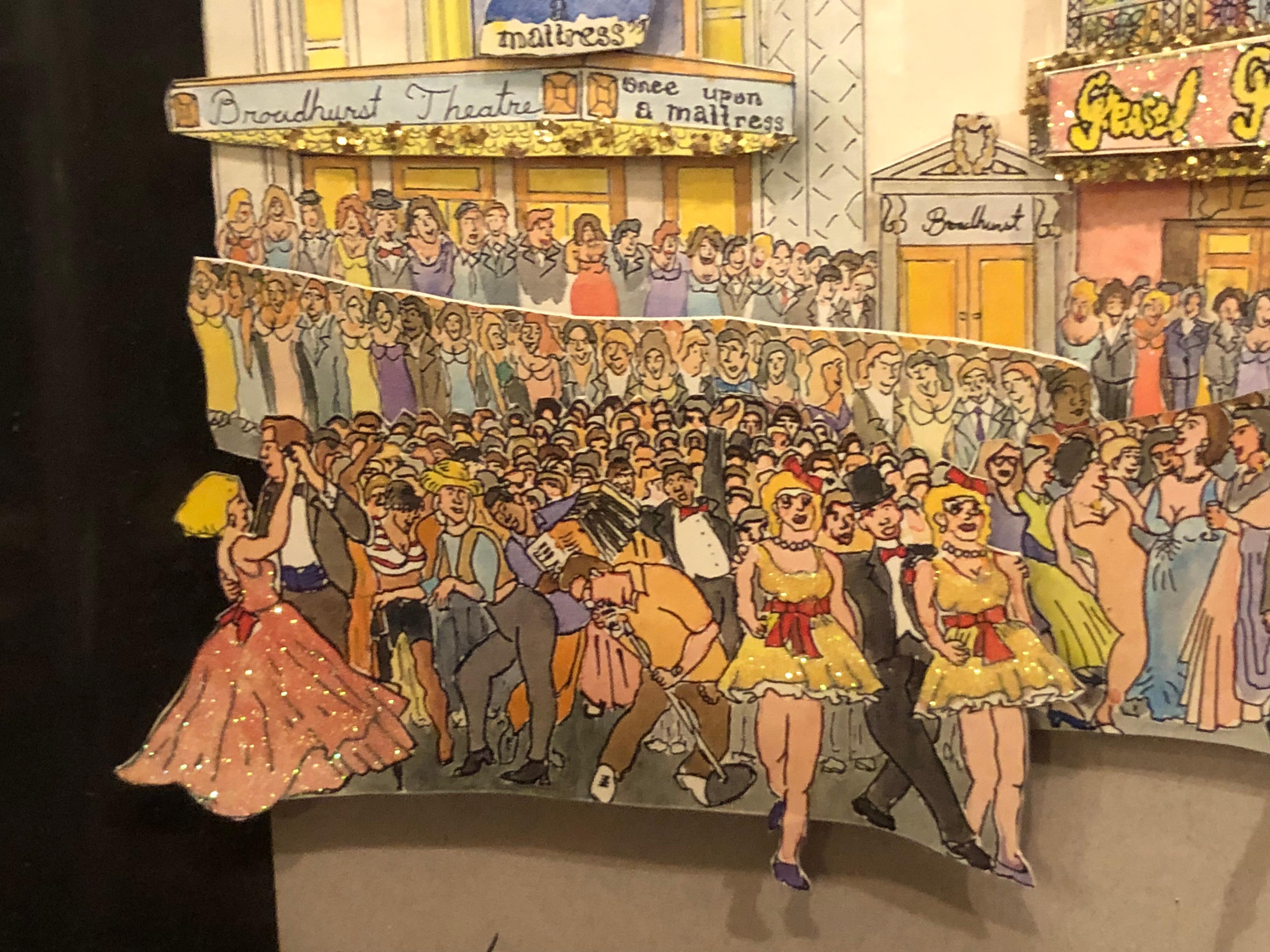Signed 3 D Art of Broadway by McCue 1