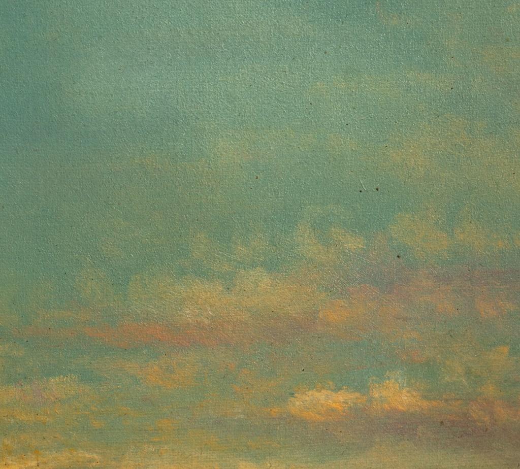 Signed 3 Horses & 2 Birds Oil on Canvas, 1893 2