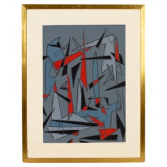 Signed 48/50 Abstract Lithograph Andre Lambert (Stuttgart 1884-Paris 1967)