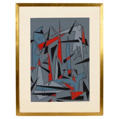 Signed 48/50 Abstract Lithograph Andre Lambert (Stuttgart 1884-Paris 1967)