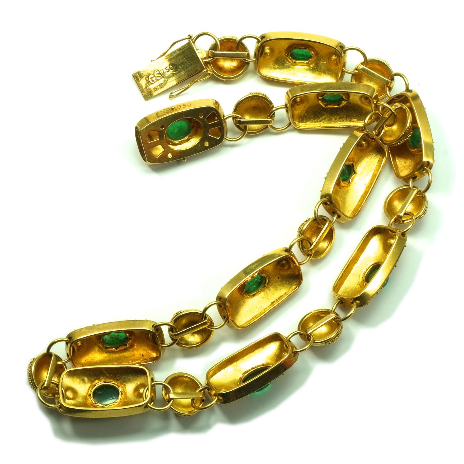 emerald choker necklace gold