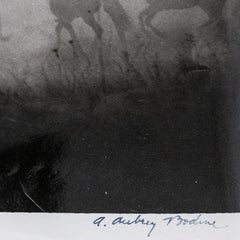 Signed A. Aubrey Bodine, 'Early Morning Charge'. Gelatin Silver Print