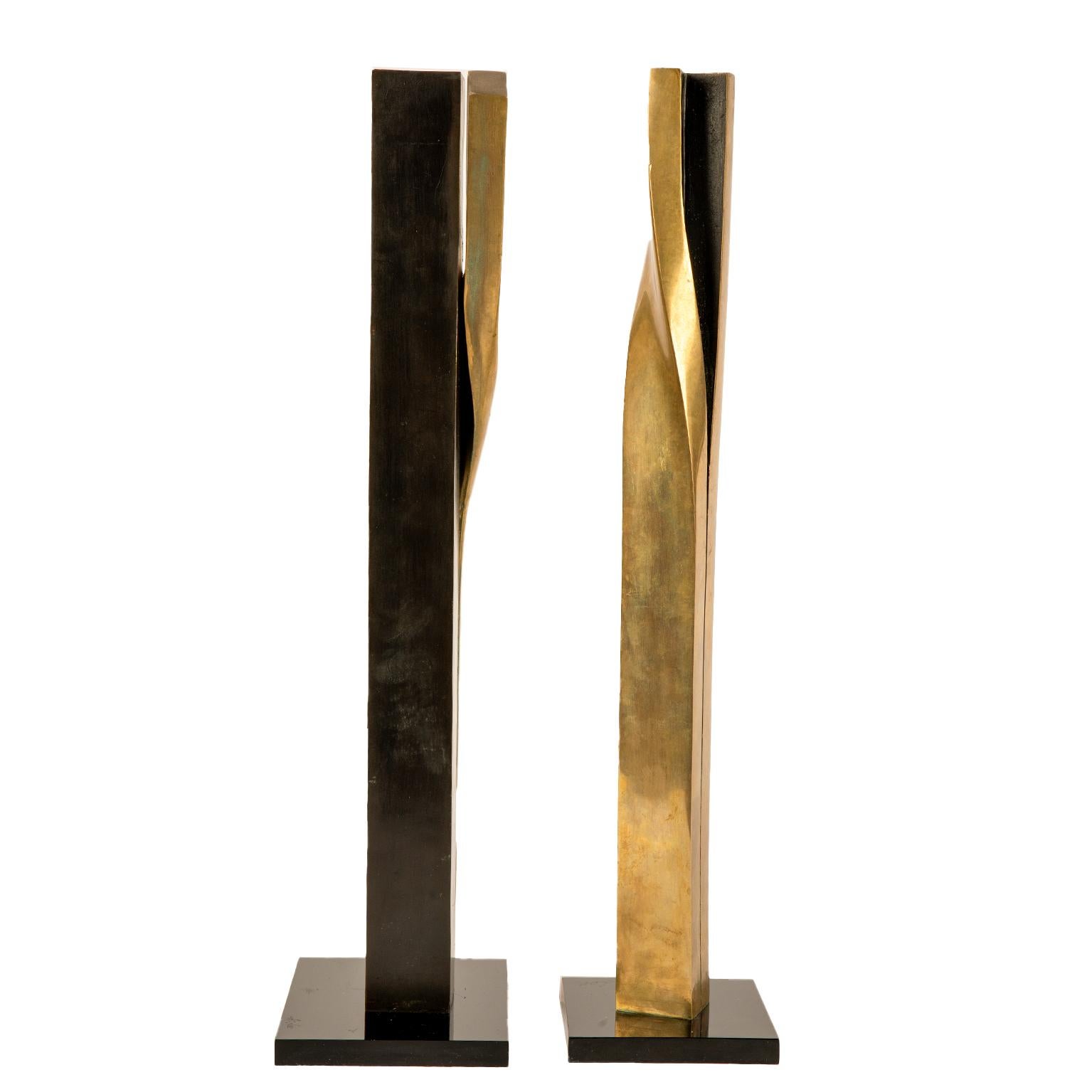 Firmato A. Lee Coppia di sculture in bronzo In condizioni buone in vendita a Toronto, ON