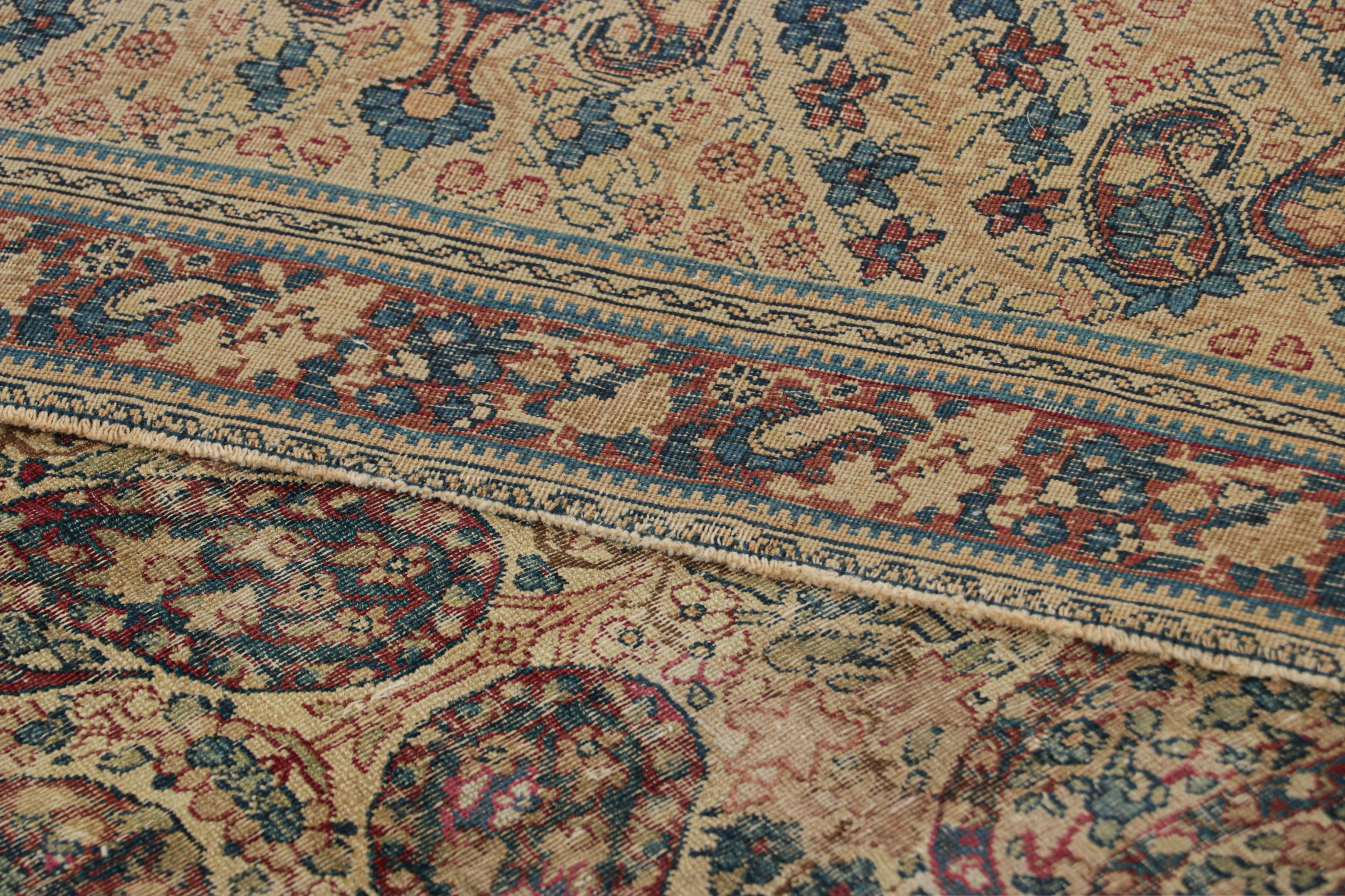 Signed Aboul Ghasem Kermani Antique Persian Rug with Paisleys  Rug & Kilim For Sale 1