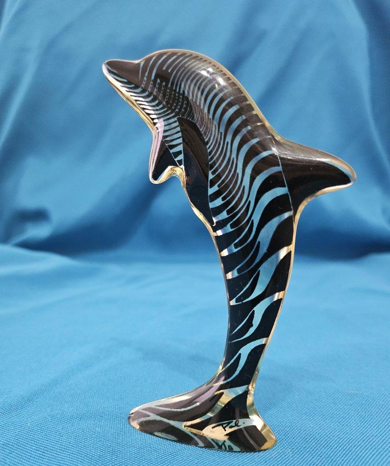 Escultura Delfín Lucite Firmada Abraham Palatnik - Op Art REBAJAS Moderno de mediados de siglo en venta