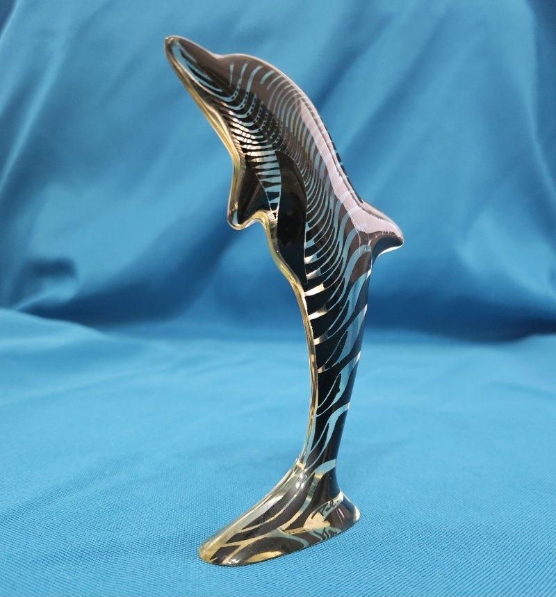 Escultura Delfín Lucite Firmada Abraham Palatnik - Op Art REBAJAS en Bueno estado para la venta en Warrenton, OR