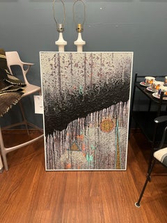 Signed Abstract Contemporary California Art Bradley Begent Mystic Geometric