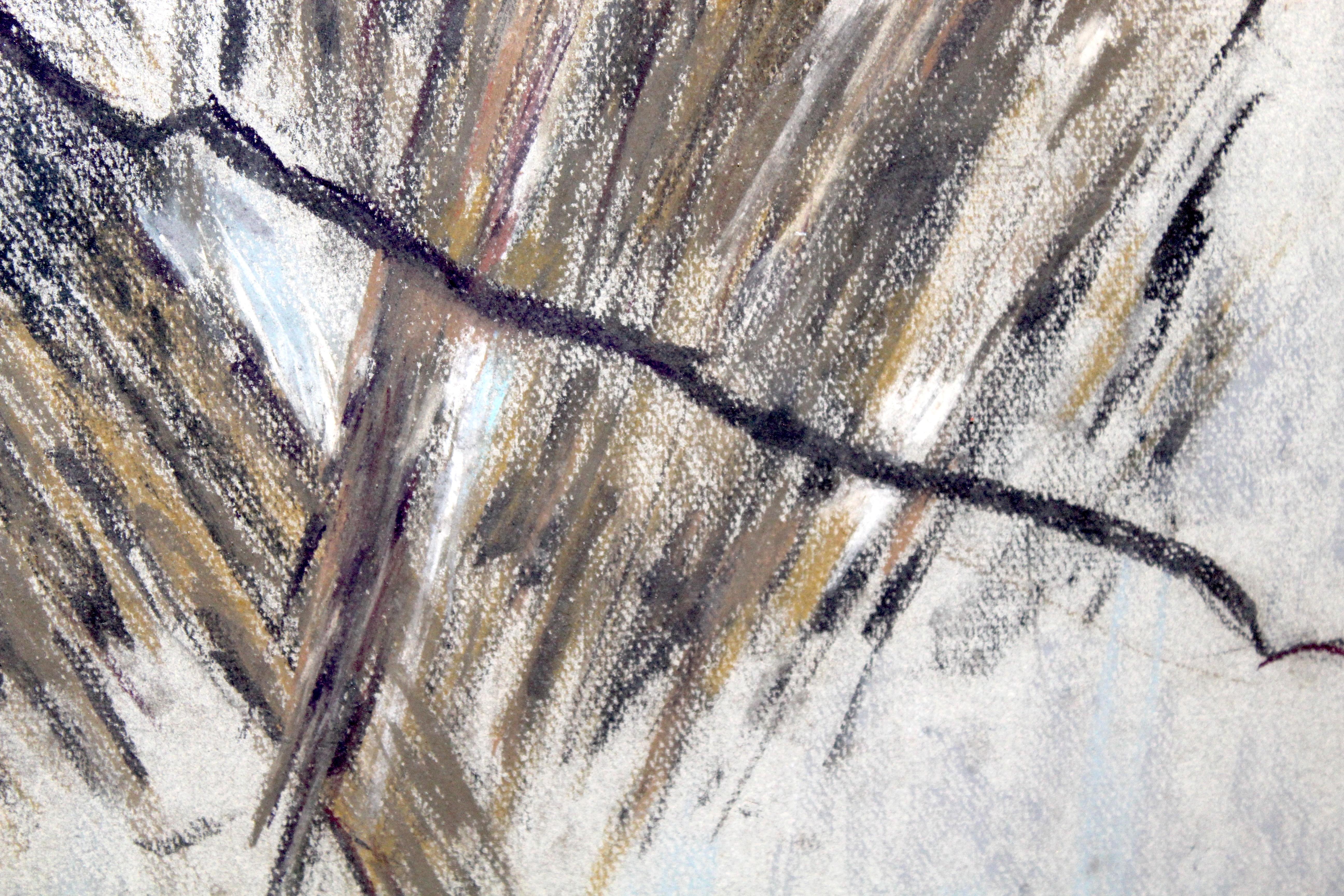 Signiertes Gemälde des abstrakten Expressionismus von Zelda Burdick (1911-1997) (Moderne der Mitte des Jahrhunderts) im Angebot