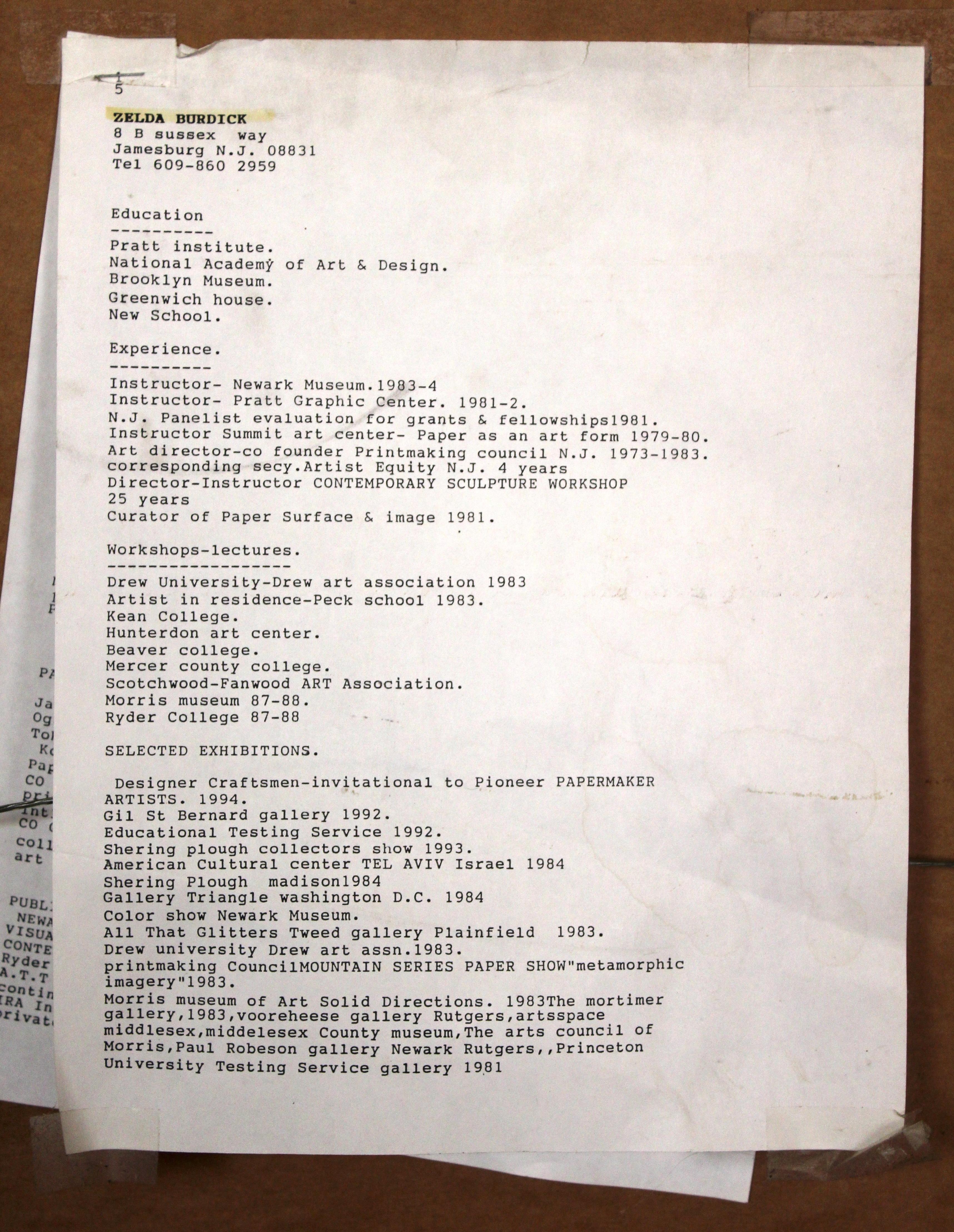 Signiertes Gemälde des abstrakten Expressionismus von Zelda Burdick (1911-1997) im Angebot 2