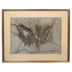 Signed Abstract Expressionist Painting by Zelda Burdick (1911-1997)