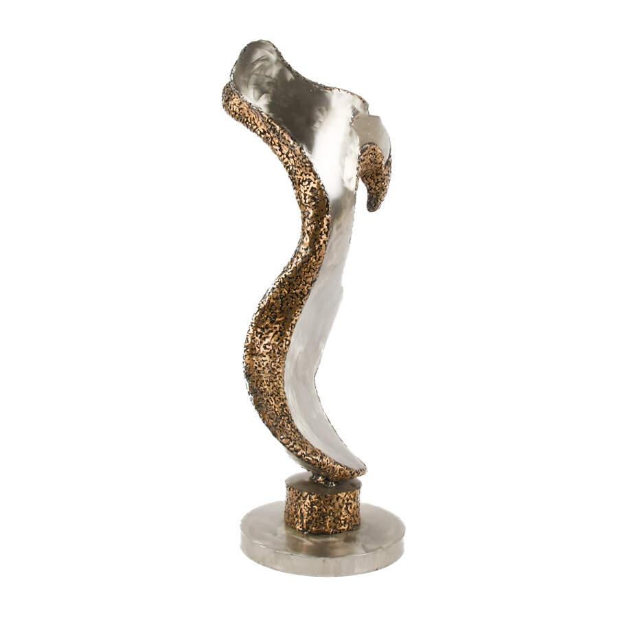 Signierte abstrakte Metallskulptur im Zustand „Gut“ im Angebot in MC Leansville, NC