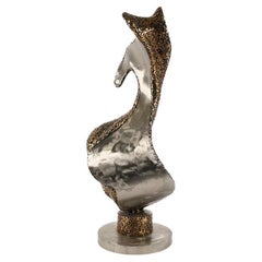 Signed Abstract Metal Sculpture