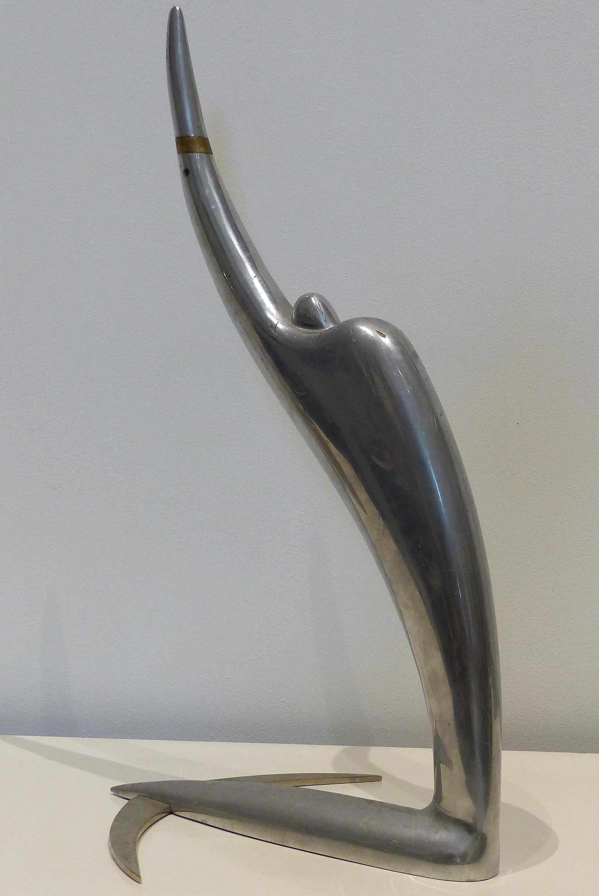Pierre Cardin, France Rare Signed Abstract Sculpture

Offered for sale is a sinuous 1970s streamline Art Deco style sculpture by Pierre Cardin. The sculpture is made in France and signed 