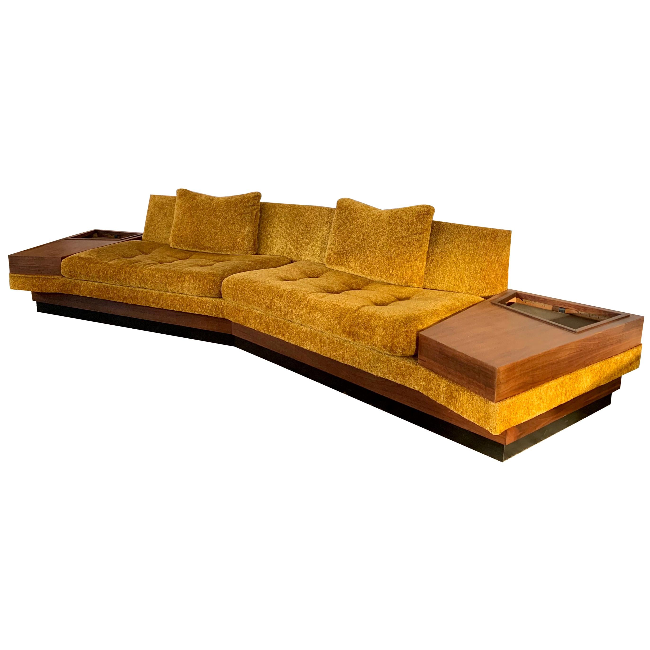 Signed Adrian Pearsall for Craft Associates Boomerang Sofa One-Piece