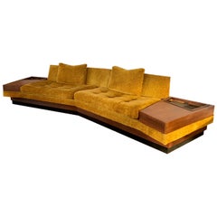 Used Signed Adrian Pearsall for Craft Associates Boomerang Sofa One-Piece