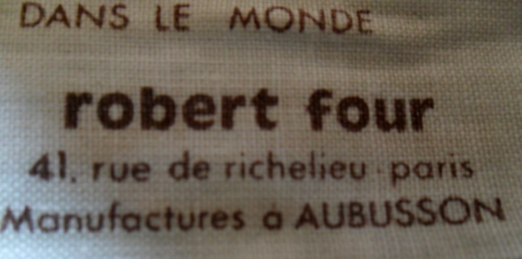 Französischer Wollteppich mit dem Titel BOUQUET von D' AUBUSSON, ALAIN CORNIC, 1950 Paris im Angebot 5