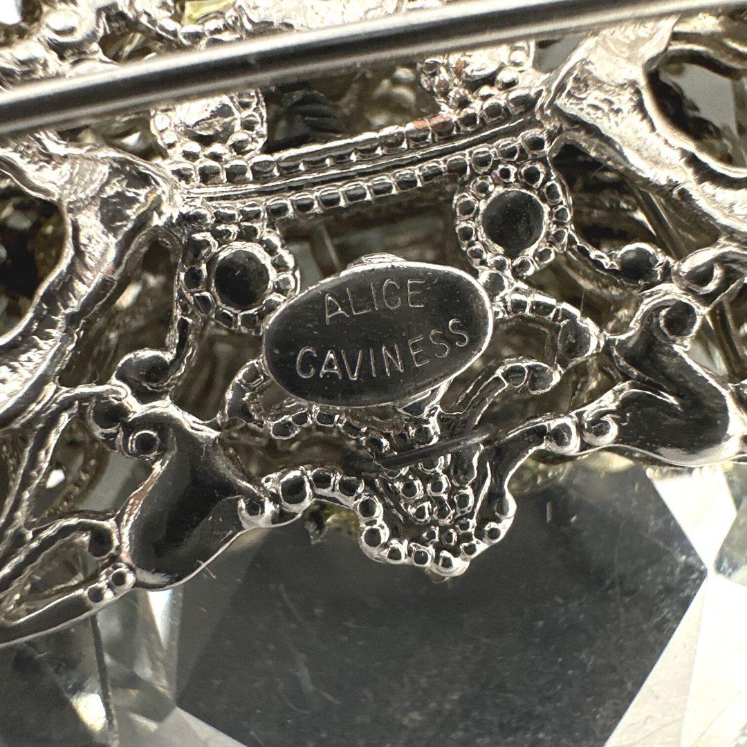 Signierte Alice Caviness Mode Brosche Schöne Vintage Atemberaubende Glasbrosche   im Angebot 1