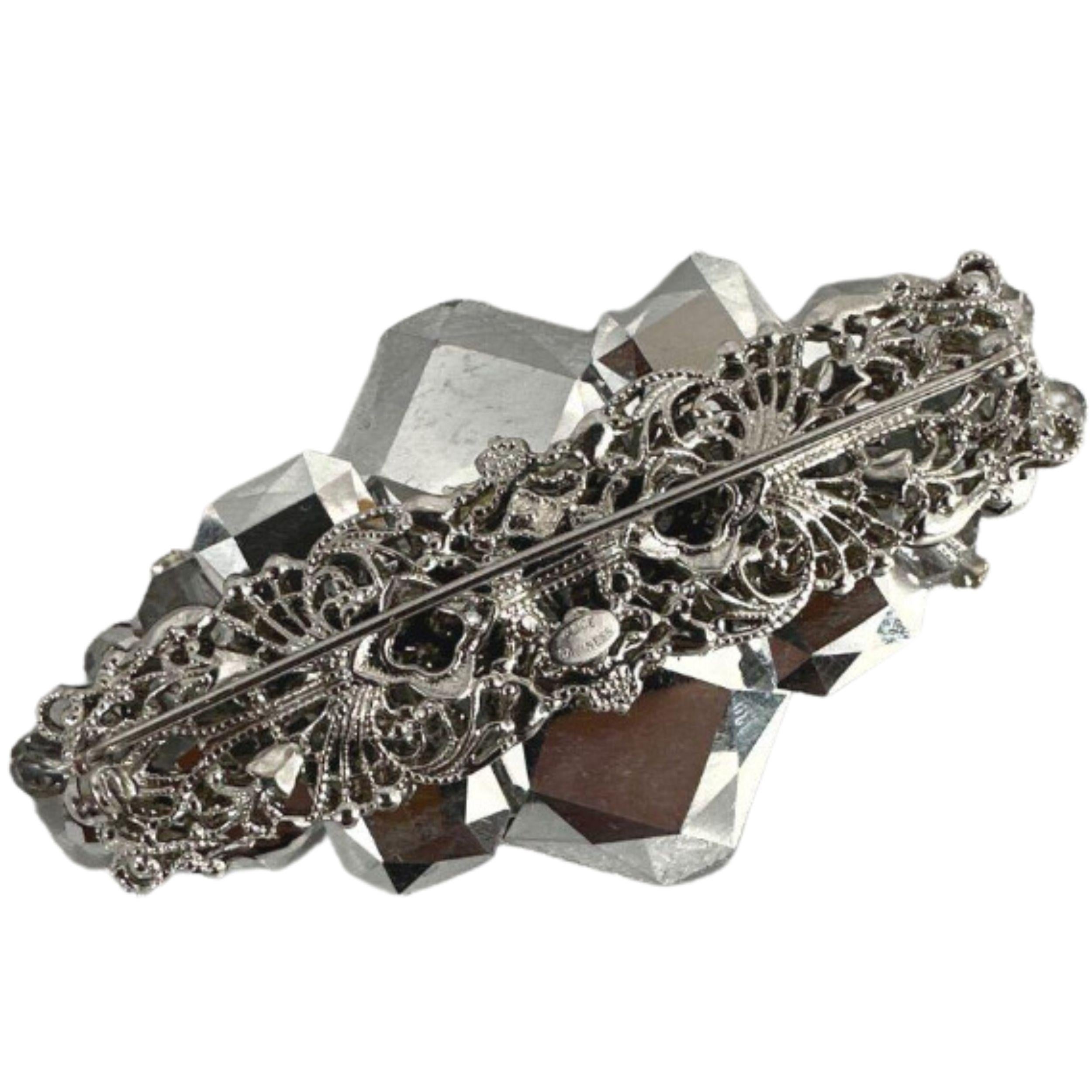 Broche de moda firmado por Alice Caviness Precioso broche vintage de cristal impresionante en venta 2