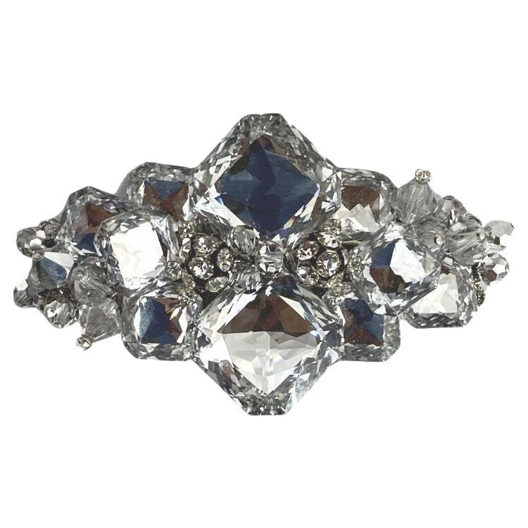 Signé Alice Caviness Fashion Broche Magnifique Vintage Stunning Glass Brooch   en vente