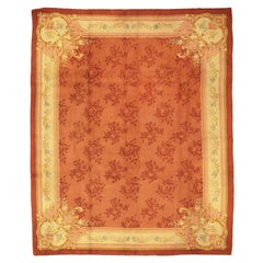 Signed All-Over Field Antique European 'Holland' Wool Carpet, ca. 1900