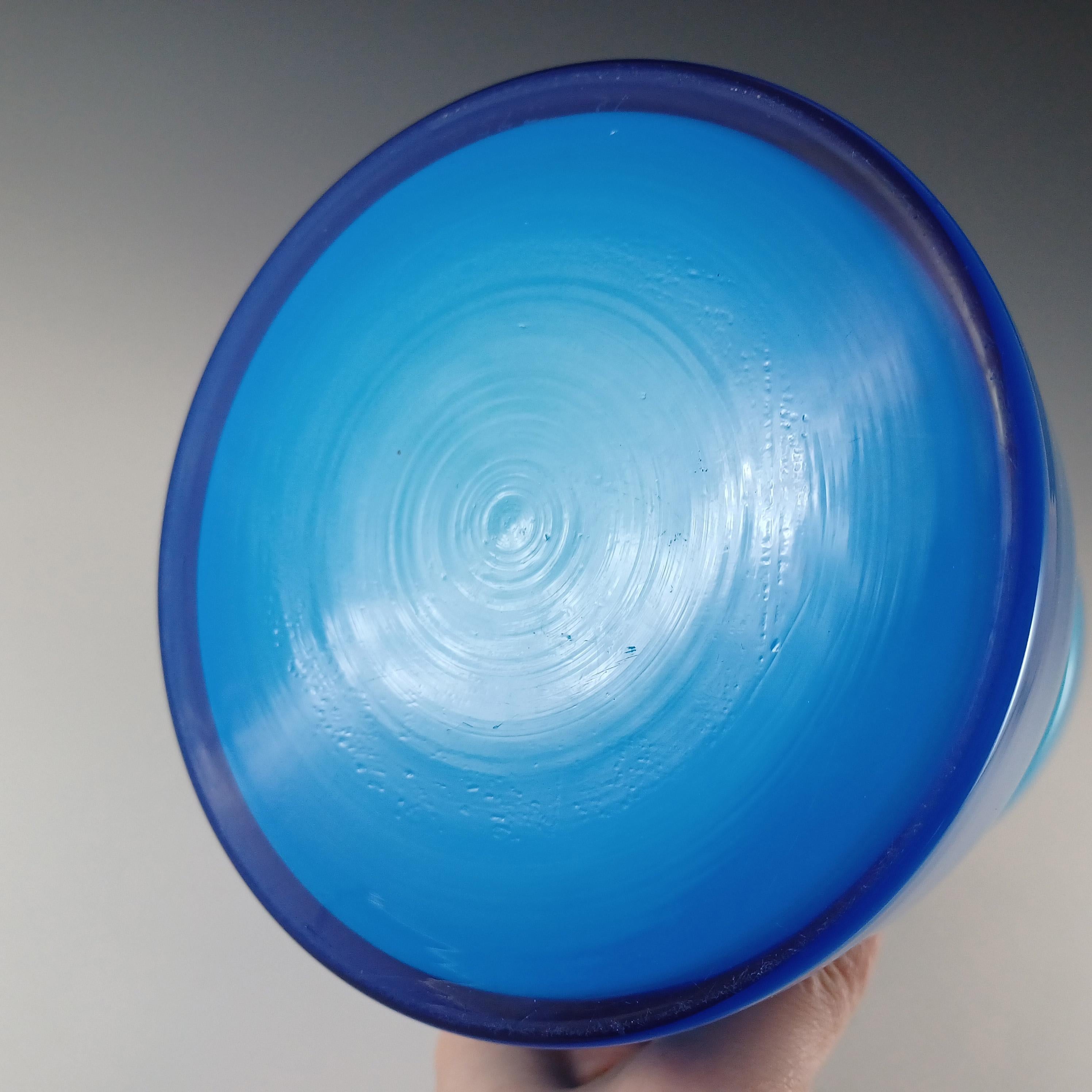 Jarrón con aro de cristal estuchado azul Alsterfors FIRMADO por Per Ström en venta 2