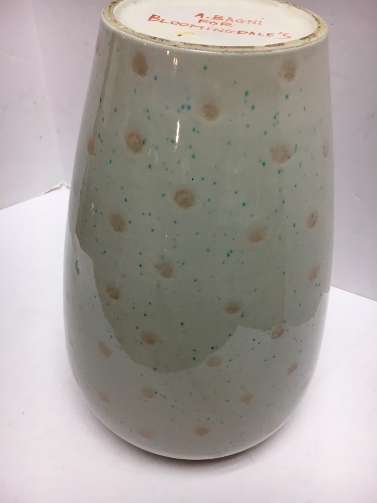 Signed Alvino Bagni Raymor MidCentury Modern Ceramic Vase Italy