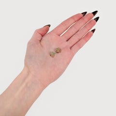 Signed American Charm Co. 14K Gold Figural Pair of Dice Charms for a Bracelet