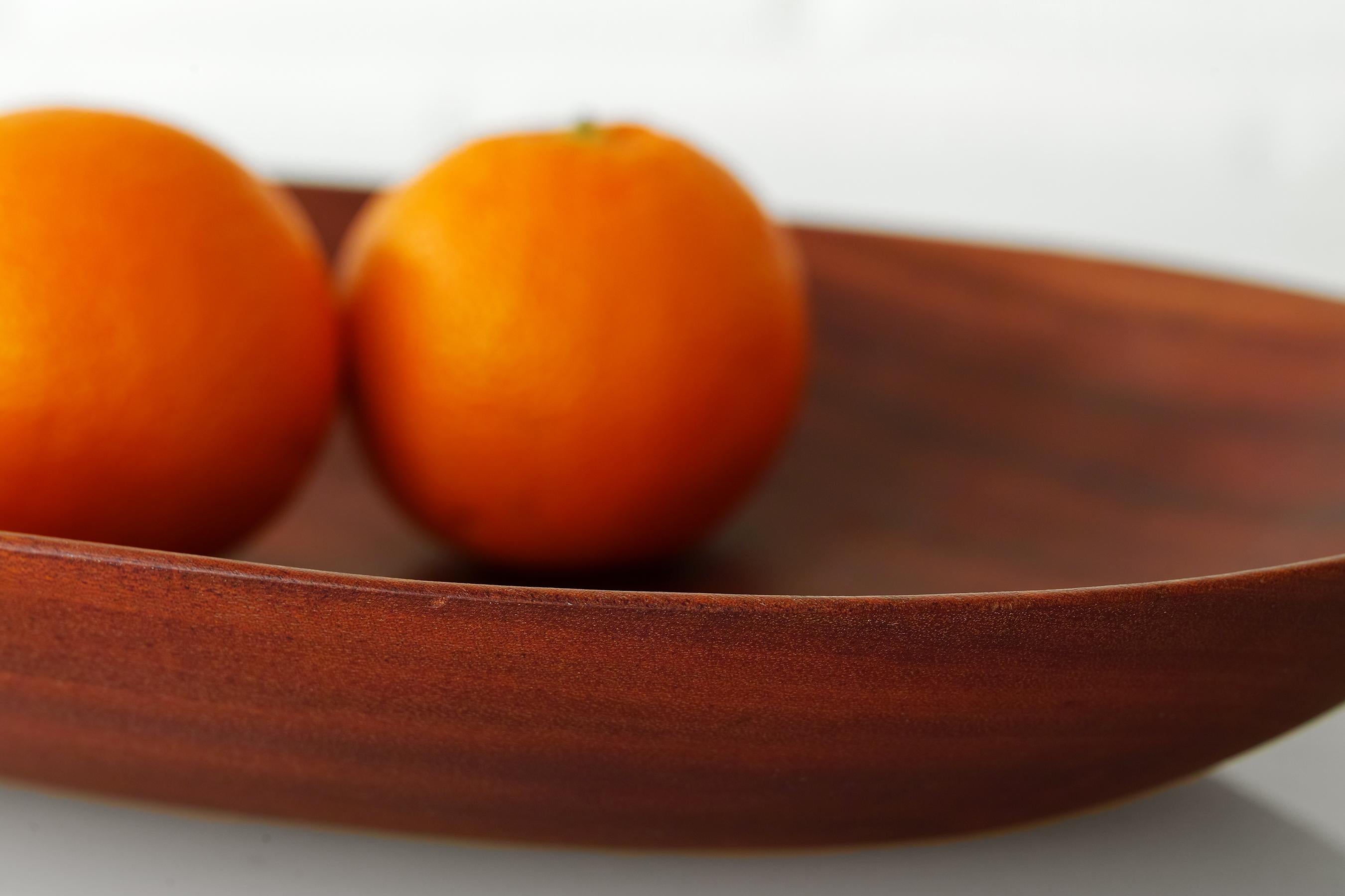 Signed American Studio Hand-Carved Wooden Bowl For Sale 12