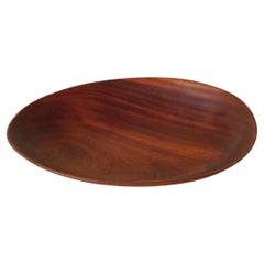 Signed American Studio Hand-Carved Wooden Bowl