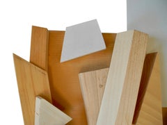 Signed and Dated Handmade Modern Original Assemblage Wood Wall Sculpture