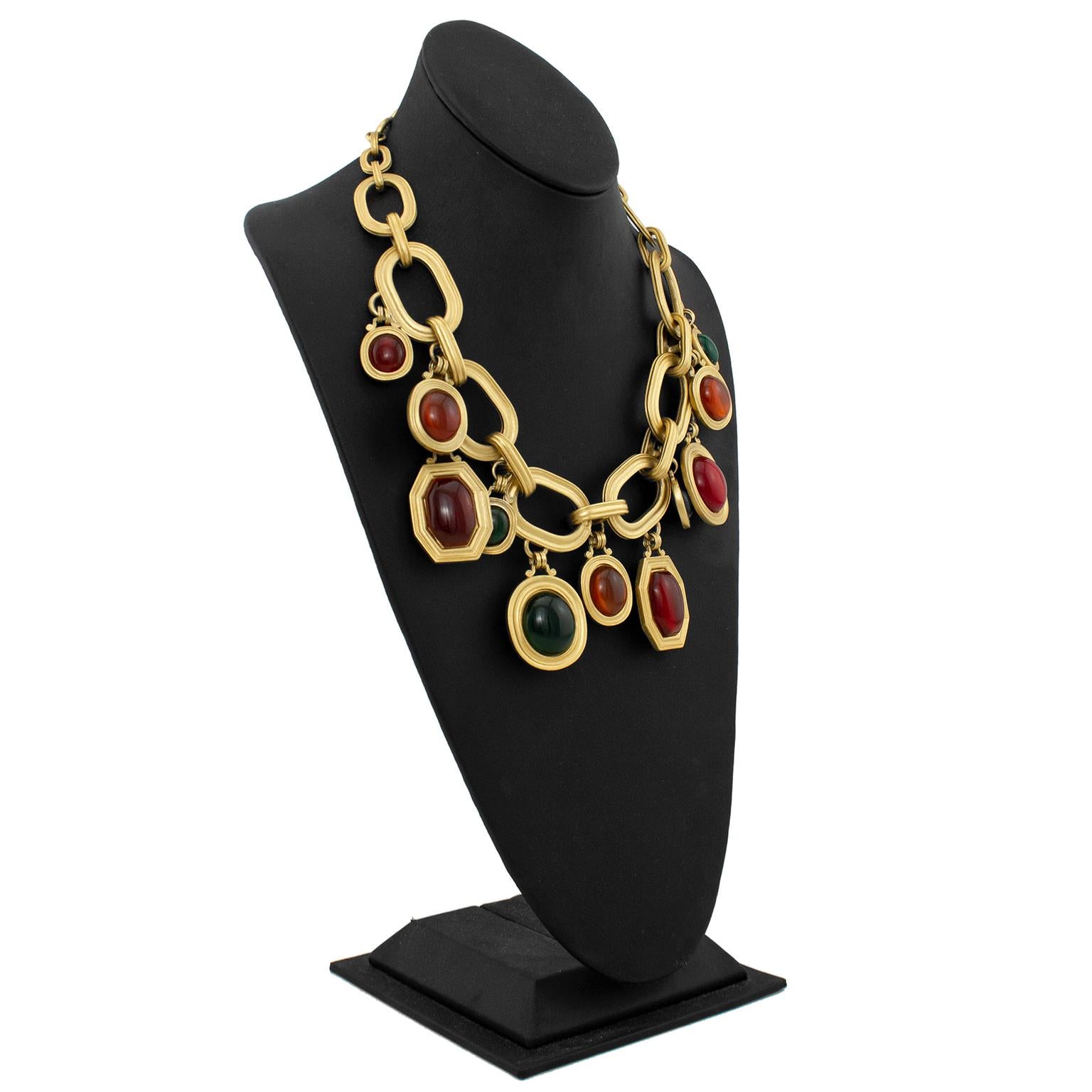 Signed and Numbered 1980s Yves Saint Laurent Statement Necklace  In Good Condition In Toronto, Ontario
